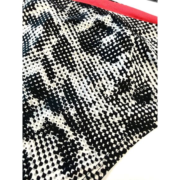 BCA By Rebecca Virtue Women Small Bikini Black White Hot Pink Geometric Strappy - Picture 9 of 9